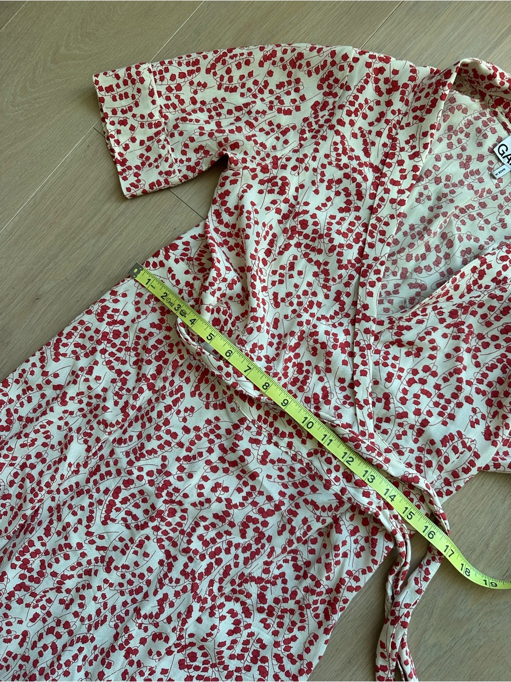 GANNI Floral Print Wrap Dress 👗 Size EU 40 (Size 6/8 US) GUC - Picture 7 of 8